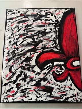 Abstract Red & Black Canvas Art – Home Accent made by KickRush